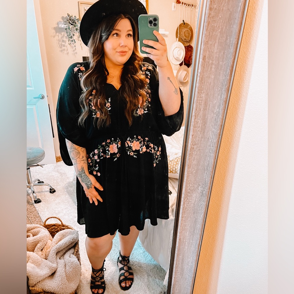 Black Floral Dress